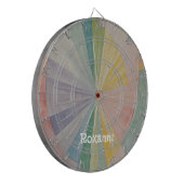 Pastellfarbrad Odyssey Personalisiert Dartscheibe (Vorderseite Links)