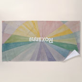 Pastellfarbrad Odyssey Personalisiert Strandtuch (Vorderseite)