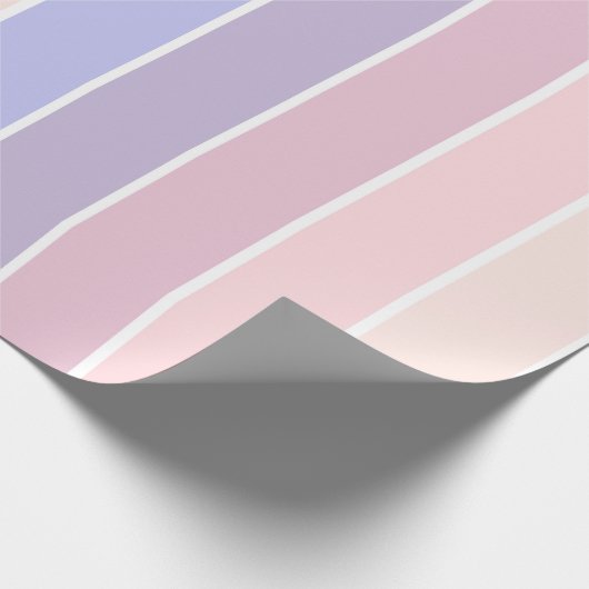 Pastellfarbstreifen Geschenkpapier (Ecke)