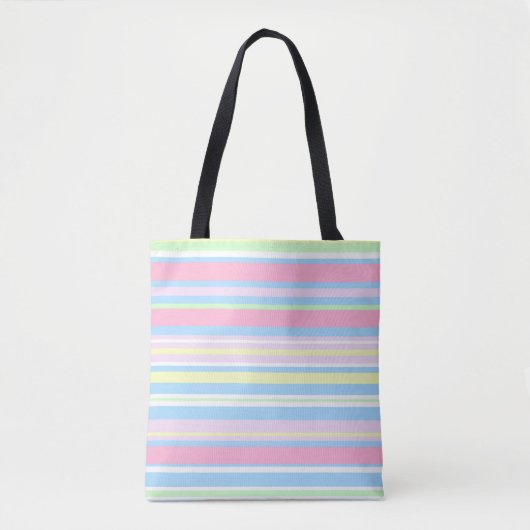 Pastellfarbstreifen Tasche (Vorderseite)