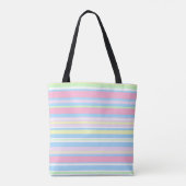 Pastellfarbstreifen Tasche (Rückseite)