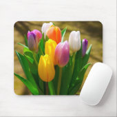 Pastellfarbtulpe mousepad (Mit Mouse)