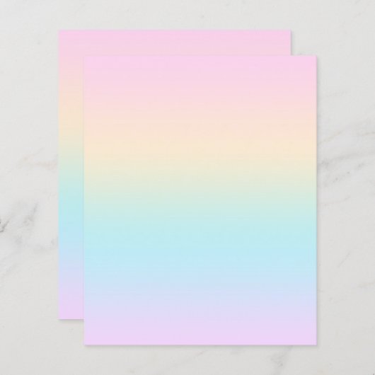 Pastellfarbverlauf (Vorne/Hinten)