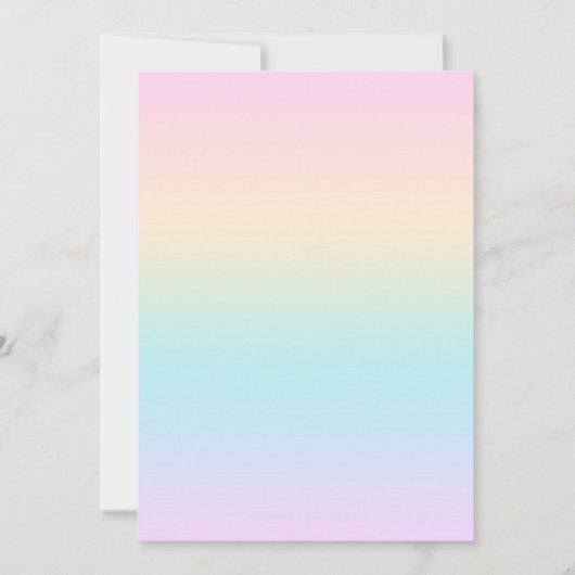 Pastellfarbverlauf Einladung (Vorderseite)
