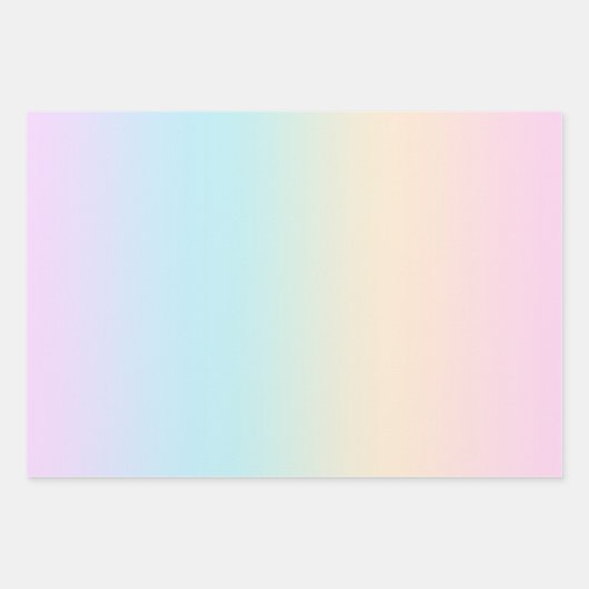 Pastellfarbverlauf Geschenkpapier Set (Vorderseite 3)