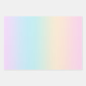 Pastellfarbverlauf Geschenkpapier Set (Vorderseite)