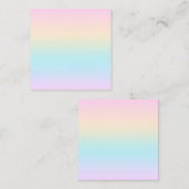 Pastellfarbverlauf Quadratische Visitenkarte (Vorne/Hinten)