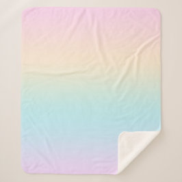 Pastellfarbverlauf Sherpadecke