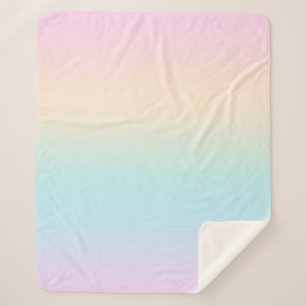 Pastellfarbverlauf Sherpadecke