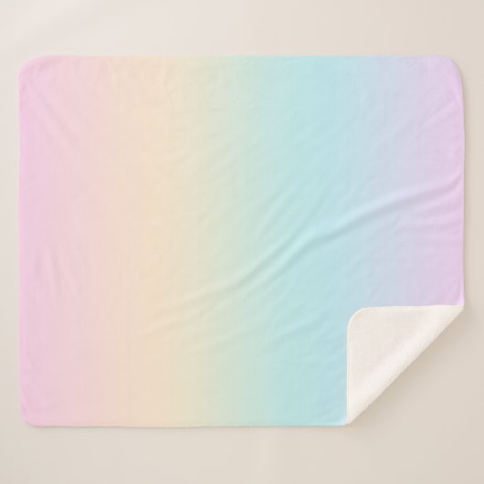Pastellfarbverlauf Sherpadecke (Vorderseite (Horizontal))