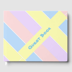 Pastellfeder-Streifen Gästebuch