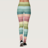 Pastellfeder-Streifen Leggings (Rückseite)