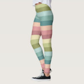 Pastellfeder-Streifen Leggings (Links)