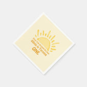 Pastellfest Erster Ausflug rund um die Sun Birthda Serviette (Ecke)