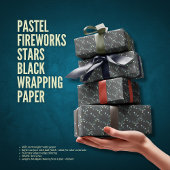 Pastellfeuerwerk-Stars-Umschlagpapier Geschenkpapier