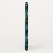 Pastellflamingos auf aquamarinem Case-Mate iPhone hülle (Hinten/Rechts)