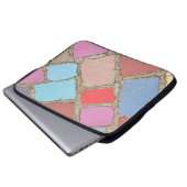 Pastellfliesen Laptopschutzhülle (Vorne Knopf)