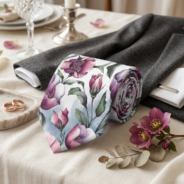 Pastellfloral Kombination Krawatte