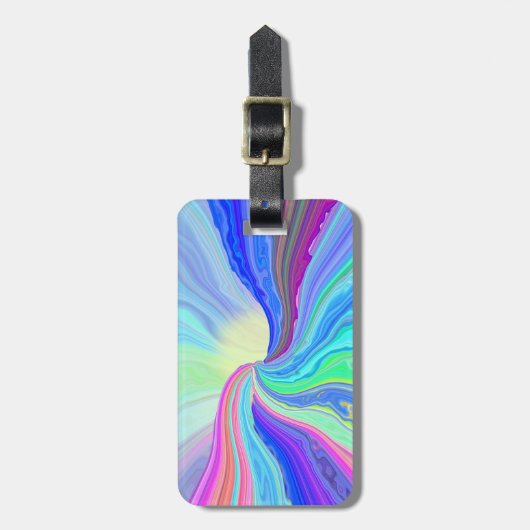 Pastellfluss-Gepäckanhänger Gepäckanhänger (Vorderseite vertikal)