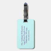 Pastellfluss-Gepäckanhänger Gepäckanhänger (Rückseite vertikal)