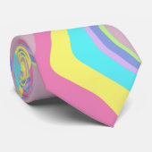 Pastellflüssigkeitswellen Krawatte (Gerollt)