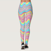 Pastellflüssigkeitswellen Leggings (Rückseite)