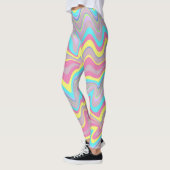 Pastellflüssigkeitswellen Leggings (Links)