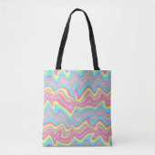 Pastellflüssigkeitswellen Tasche (Vorderseite)
