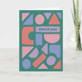 Pastellformen danken Ihnen für das, was Sie getan Karte (Vorderseite)