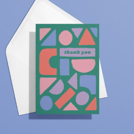 Pastellformen danken Ihnen für das, was Sie getan Karte