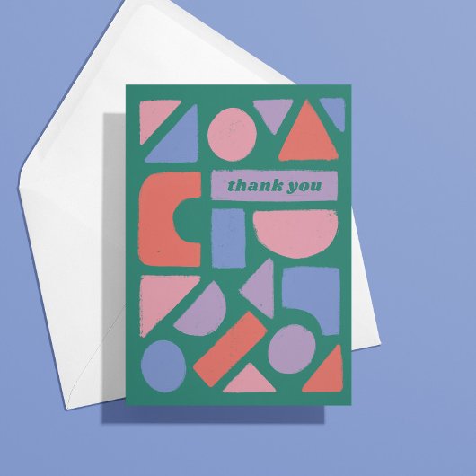 Pastellformen danken Ihnen für das, was Sie getan  Karte