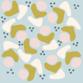 Pastellformen und -punkte dekokissen