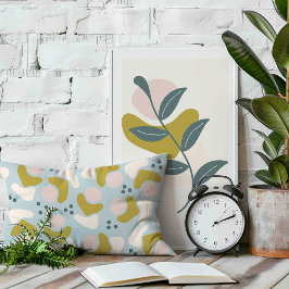 Pastellformen und -punkte dekokissen