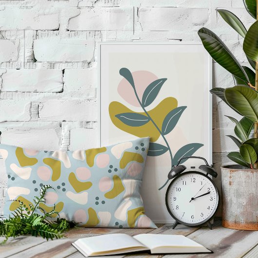 Pastellformen und -punkte dekokissen