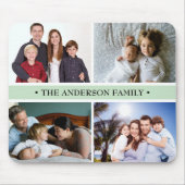 PastellFoto-Collagen-Gewohnheit des GRÜN-4 Mousepad (Vorne)