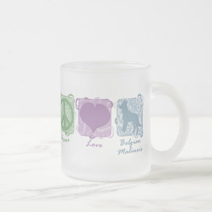 Pastellfrieden, Liebe und Belgier Malinois Mattglastasse