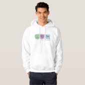 Pastellfrieden, Liebe und Bluthunde Hoodie (Vorne ganz)