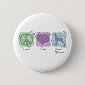 Pastellfrieden, Liebe und große Dänen Button