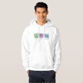 Pastellfrieden, Liebe und Havanese Hoodie (Vorne ganz)