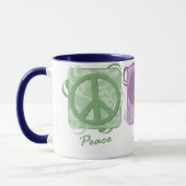 Pastellfrieden, Liebe und Rottweilers Tasse (Links)