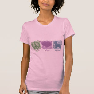 Pastellfrieden, Liebe und Westies T-Shirt