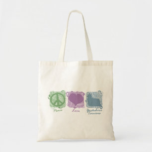 Pastellfrieden, Liebe und Yorkshire-Terrier Tragetasche