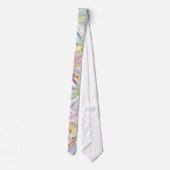 Pastellfrühlings-BlumenKrawatte Krawatte (Rückseite)