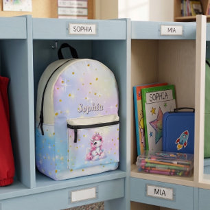 Pastellfunkel vereint magische Wolke Bedruckter Rucksack