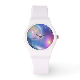 Pastellgalaxie Armbanduhr