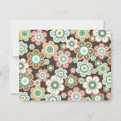 Pastellgänseblümchen-Blumen-Blüten-Baby-Dusche Dankeskarte (Rückseite)