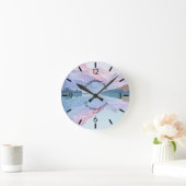Pastellgebirge der Wall-Uhr mit Biverse Runde Wanduhr (Zuhause)
