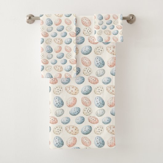 Pastellgeflecht Ostereier Muster Badhandtuch Set (Insitu)