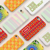 Pastellgelb Abstrakt rosa Gelb Case-Mate iPhone Hülle