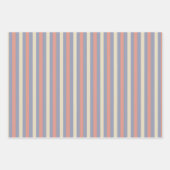 Pastellgelb, orange und blau geschenkpapier set (Vorderseite 3)